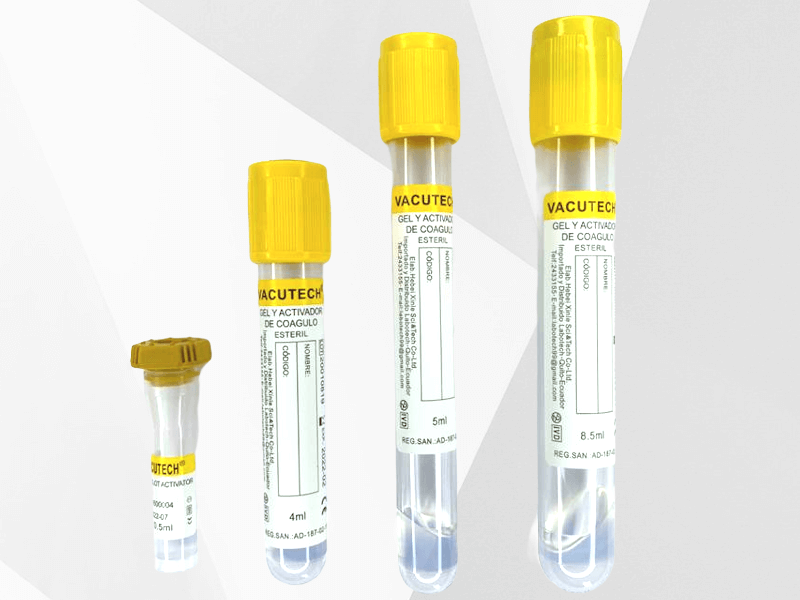 Tubo con gel separador y activador de coágulo Tubo con gel separador y activador de coágulo
